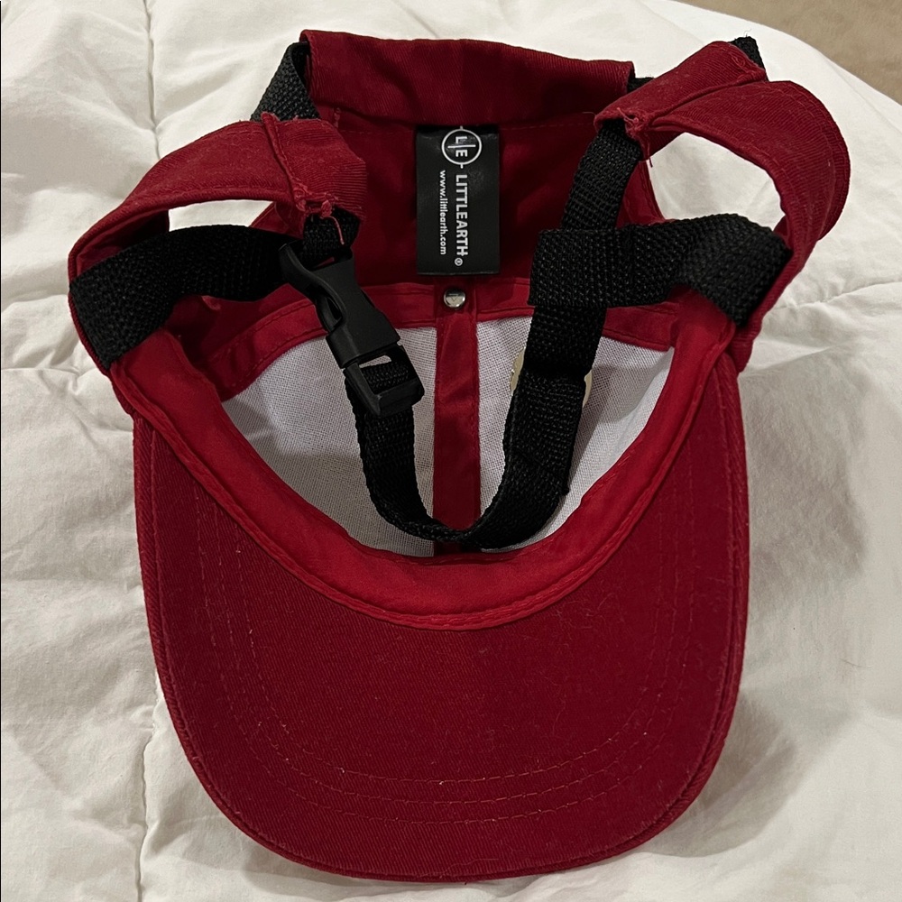 Red USC dog baseball hat - Picture 2 of 3